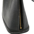 Louis Vuitton Epi Lussac Tote Shoulder Bag Noir Black Leather — view 6