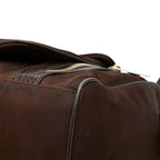 Celine Anagram Handbag Brown Nylon Leather — view 4