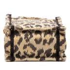 Dior Leopard Book Tote Vertical Mini 2-Way Shoulder Bag Beige Brown Canvas — view 3
