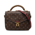 Louis Vuitton Monogram Pochette Metis MM 2-Way Shoulder Bag Brown Multi Color