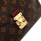 Louis Vuitton Monogram Pochette Metis MM 2-Way Shoulder Bag Brown Multi Color — view 4