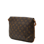 Louis Vuitton Monogram Musette Tango Short Shoulder Bag Brown Leather — view 2