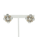 Chanel Stud Earrings Silver Metal Bijoux — view 2