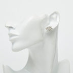 Chanel Stud Earrings Silver Metal Bijoux — view 5