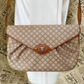 Celine Shoulder Bag Pochette White Macadam Travel