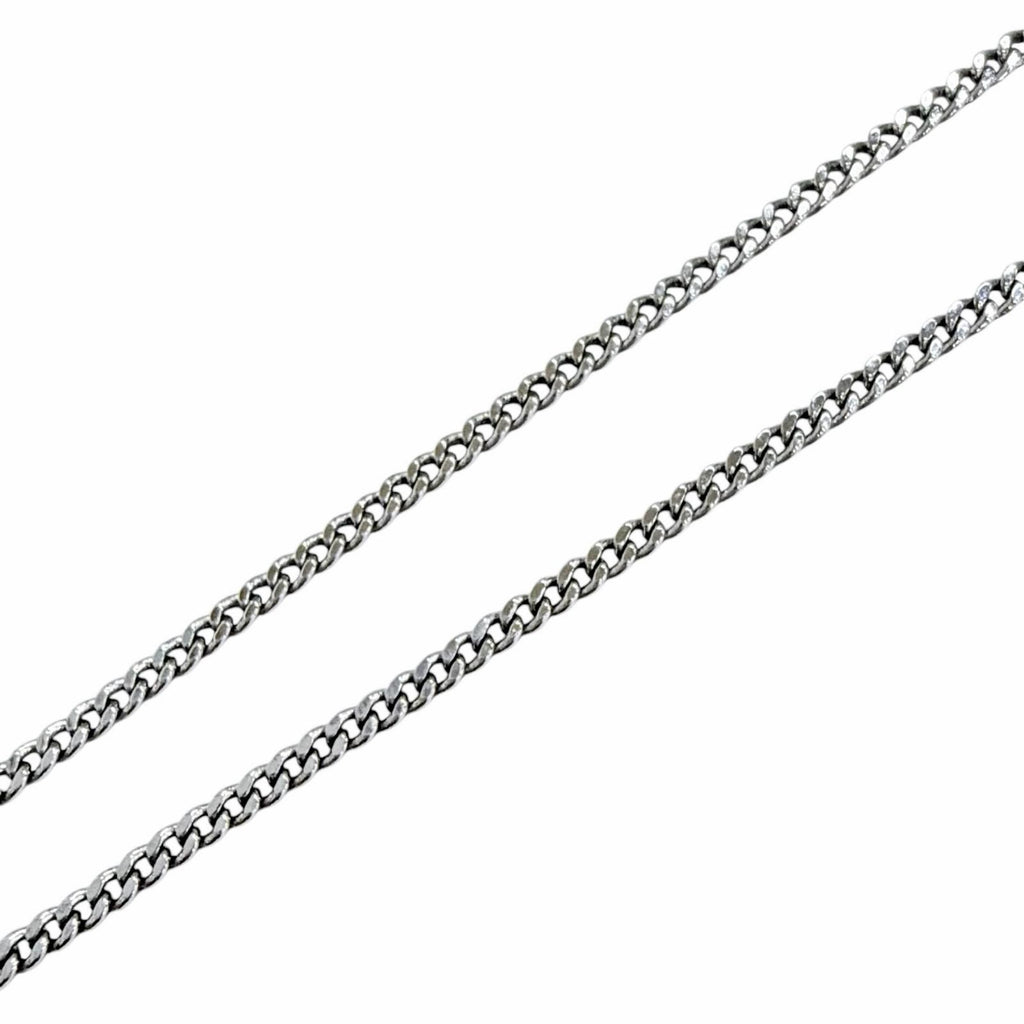 Celine Trio Rhinestone Necklace Silver — view 5