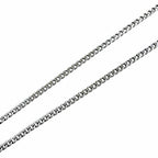 Celine Trio Rhinestone Necklace Silver — view 5