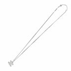 Celine Trio Rhinestone Necklace Silver — view 4