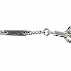 Celine Trio Rhinestone Necklace Silver — view 9