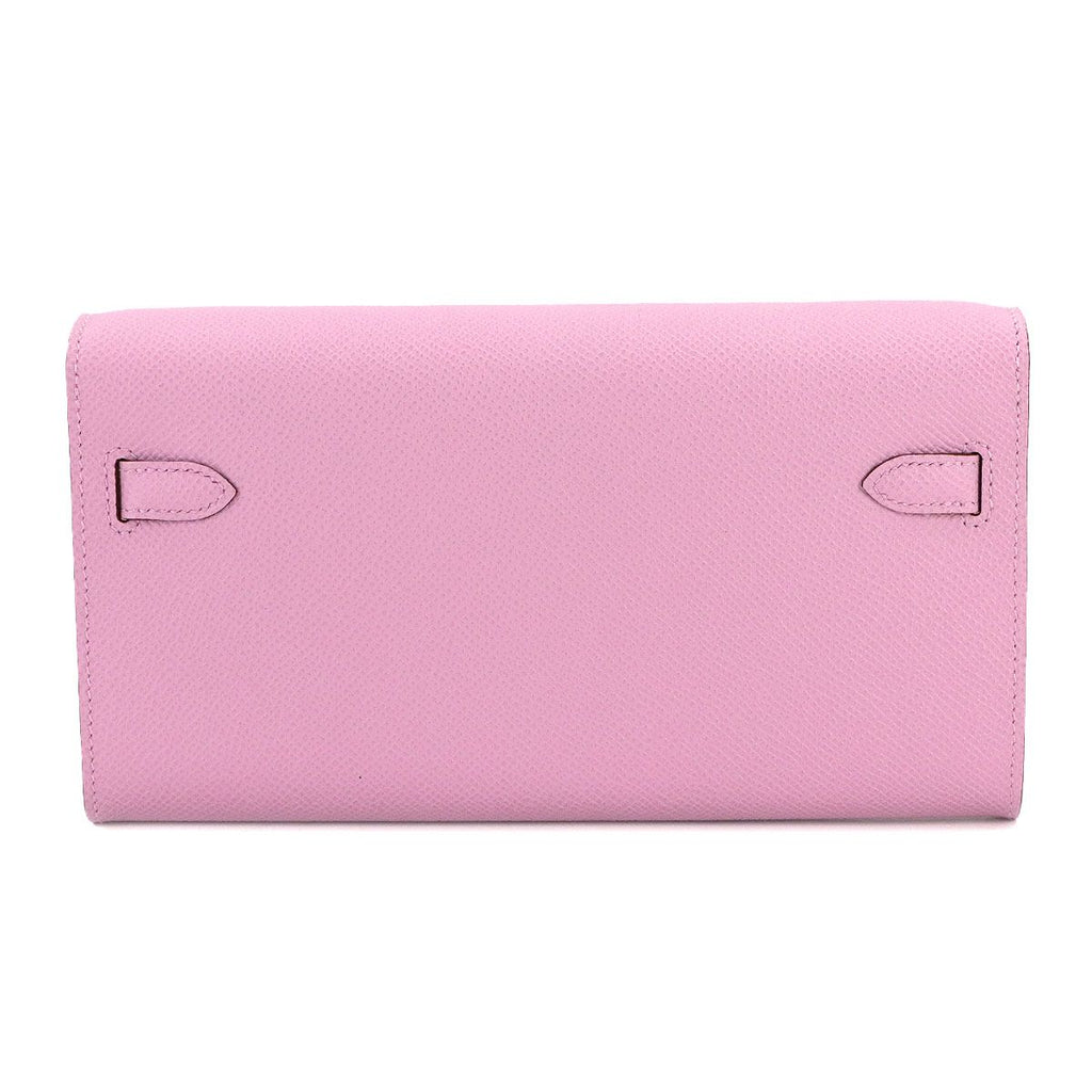 Hermes Kelly Tougo Shoulder Wallet Bifold Epsom Mauve Sylvestre — view 3