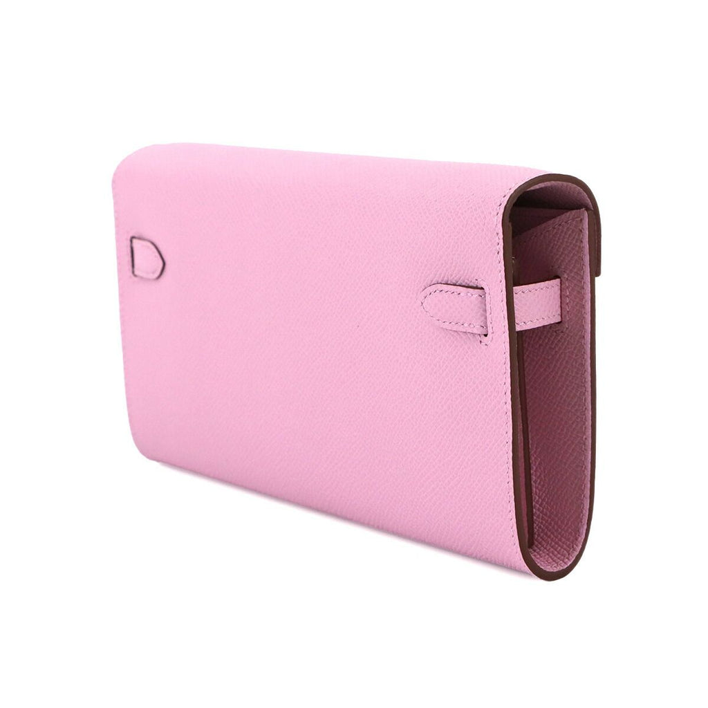 Hermes Kelly Tougo Shoulder Wallet Bifold Epsom Mauve Sylvestre — view 4