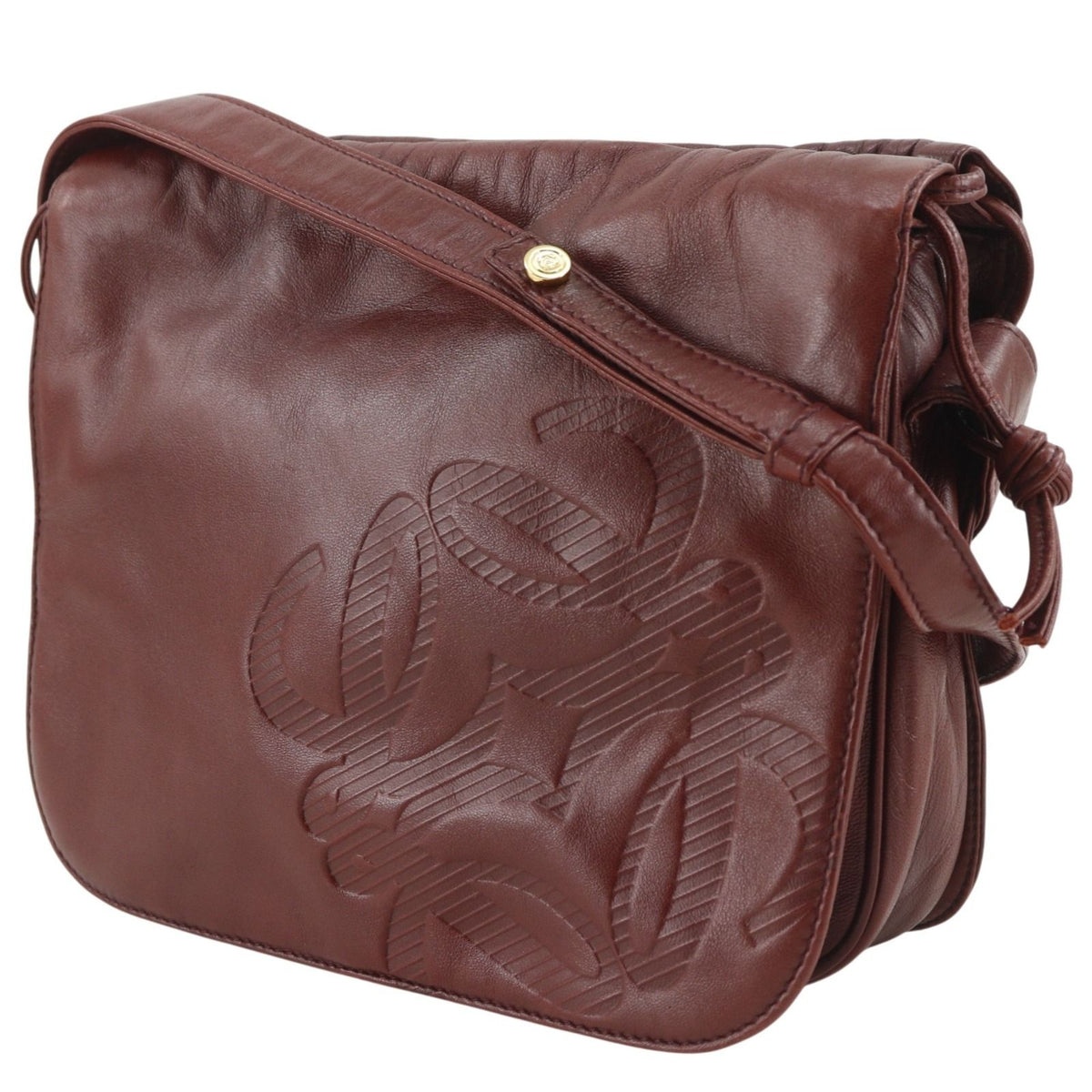 Loewe Anagram Vintage Leather Red Shoulder — view 2