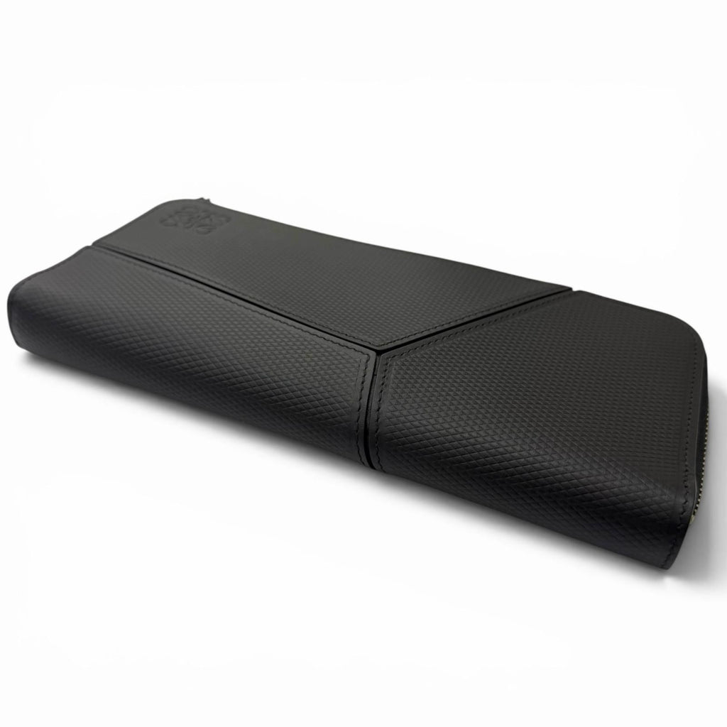 Loewe Puzzle Edge Zipped Wallet Leather Anagram Round Zip Black — view 4