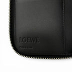 Loewe Puzzle Edge Zipped Wallet Leather Anagram Round Zip Black — view 9