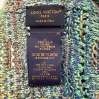 Louis Vuitton Crochet Hat Damier Palm Tree Gradient Signature Patch Hat Green — view 8