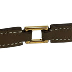 Hermes Choker Medallion Etoupe Gold Necklace — view 4