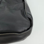 Prada Shoulder Bag Hobo Black Leather Vintage — view 8