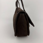 Prada Shoulder Bag Hobo Brown Leather Vintage — view 3