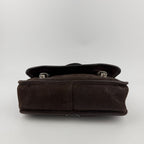 Prada Shoulder Bag Hobo Brown Leather Vintage — view 5