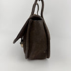 Prada Shoulder Bag Hobo Brown Leather Vintage — view 4