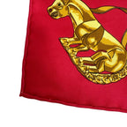 Hermes Handkerchief Carre 45 Yellow Golden Knight — view 6