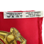 Hermes Handkerchief Carre 45 Yellow Golden Knight — view 8