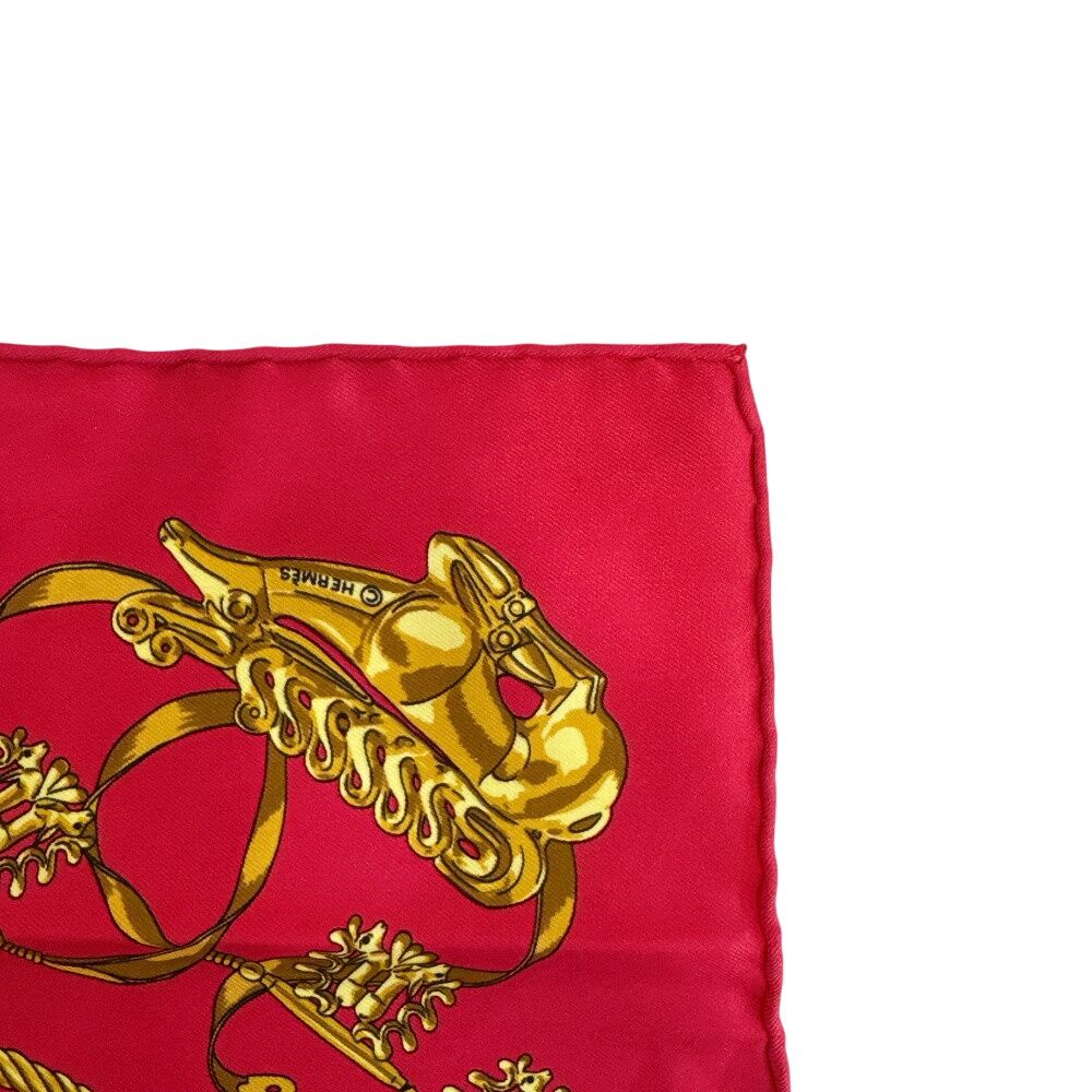 Hermes Handkerchief Carre 45 Yellow Golden Knight — view 3