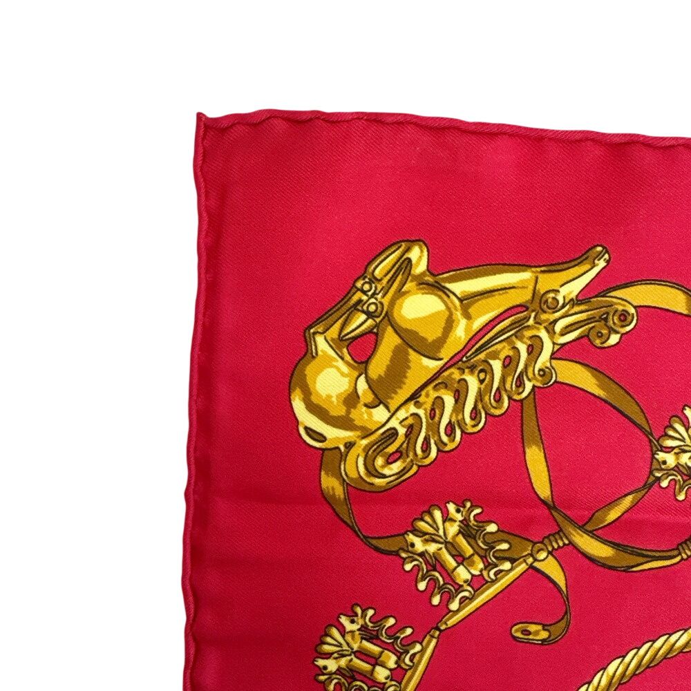 Hermes Handkerchief Carre 45 Yellow Golden Knight — view 4