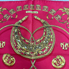 Hermes Handkerchief Carre 45 Yellow Golden Knight — view 7