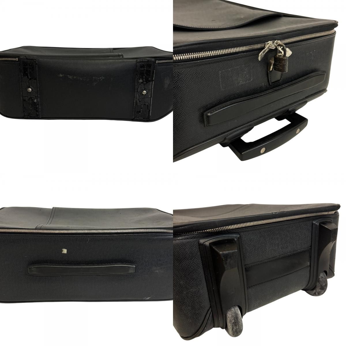 Louis Vuitton Travel Bag 2 Wheels Suitcase Pegase 55 Taiga — view 5