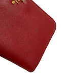 Prada Wallet Bordeaux Zip Around Leather — view 6