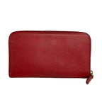 Prada Wallet Bordeaux Zip Around Leather — view 2