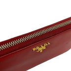 Prada Wallet Bordeaux Zip Around Leather — view 9