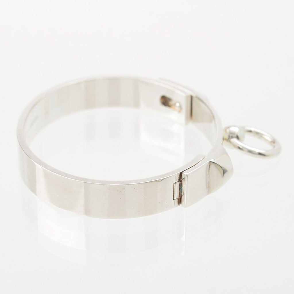 Hermes Collier de Chien ST Bracelet Bangle Silver — view 4