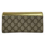 Gucci Wallet GG Marmont Gold Beige Dark Brown Limited Edition Leather — view 2