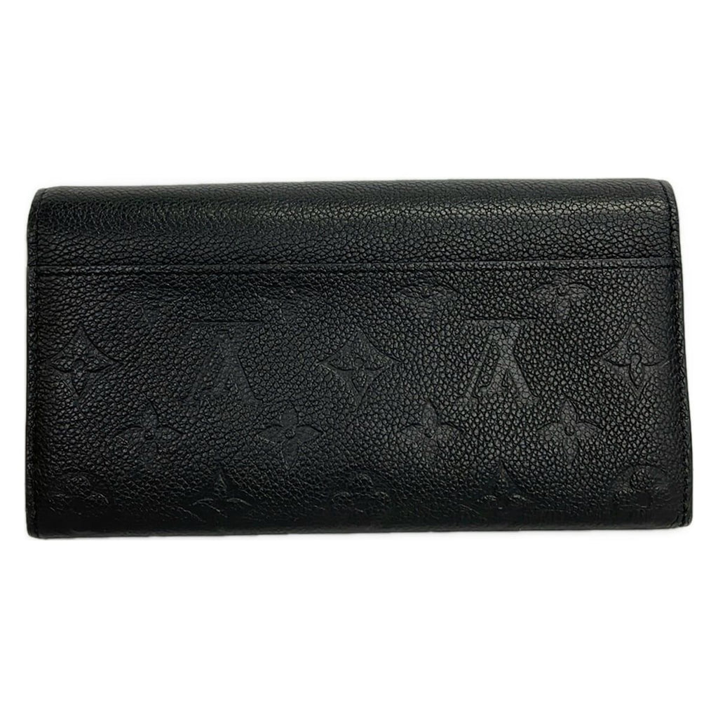 Louis Vuitton Wallet Monogram Empreinte Portefeuille Sarah Noir Leather — view 2