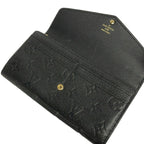 Louis Vuitton Wallet Monogram Empreinte Portefeuille Sarah Noir Leather — view 3