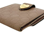Gucci Bifold Wallet Beige Guccissima Line GG Leather — view 9