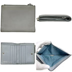 Prada Bifold Wallet Gray Vitello Daino Leather — view 2