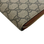 Gucci Zip Around Wallet Beige Brown GG Leather — view 8