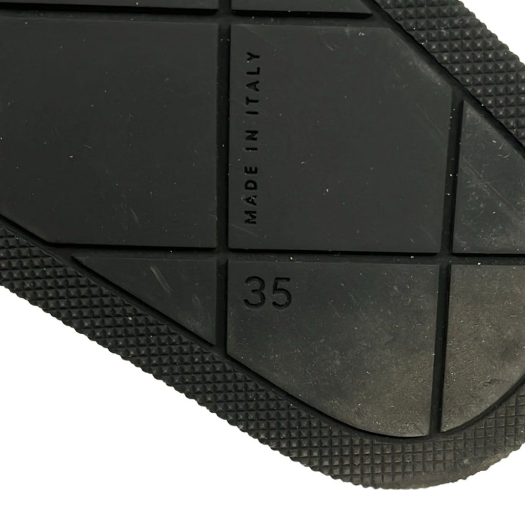Bottega Veneta Sandals 35 Black Intrecciato Flat Slide — view 6