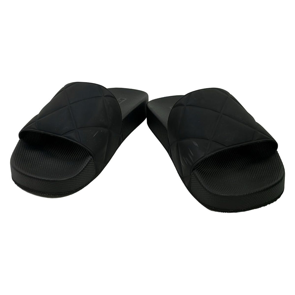 Bottega Veneta Sandals 35 Black Intrecciato Flat Slide — view 2