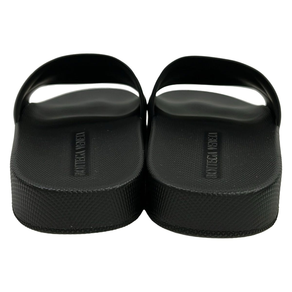 Bottega Veneta Sandals 35 Black Intrecciato Flat Slide — view 3