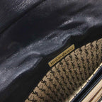 Saint Laurent Clutch Second Party Stitch Leather Navy — view 6