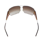 Prada Spr Square Sunglasses Double Bridge Tortoiseshell Metal Frame Brown — view 3