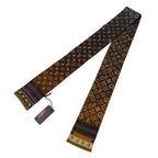 Louis Vuitton Scarf Silk Bandeau Monogram Map Brown Navy Gradient — view 2