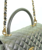 Chanel Shoulder Bag Silver — view 6