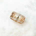 Hermes Chaine D'ancre Divine Diamond Pink Gold Ring