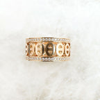 Hermes Chaine D'ancre Divine Diamond Pink Gold Ring
