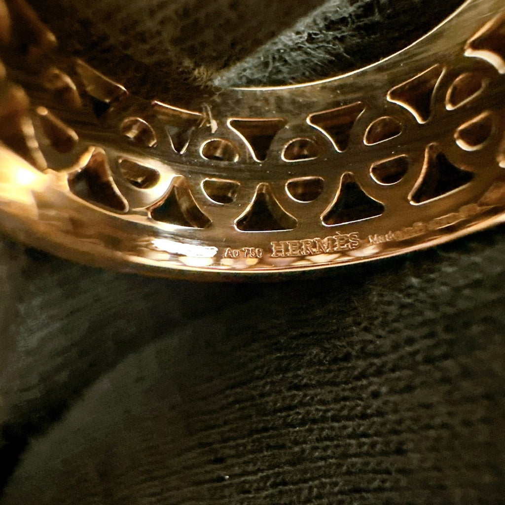 Hermes Chaine D'ancre Divine Diamond Pink Gold Ring